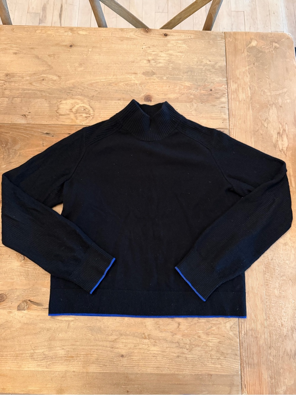 Rag & bone cashmere Sweater with cobalt Trim